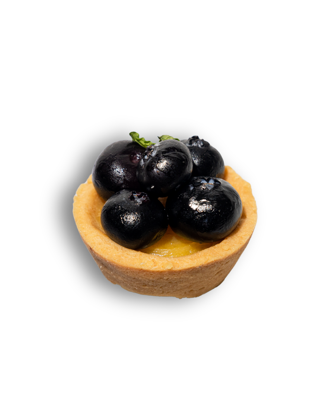 mini pie limón y arándanos